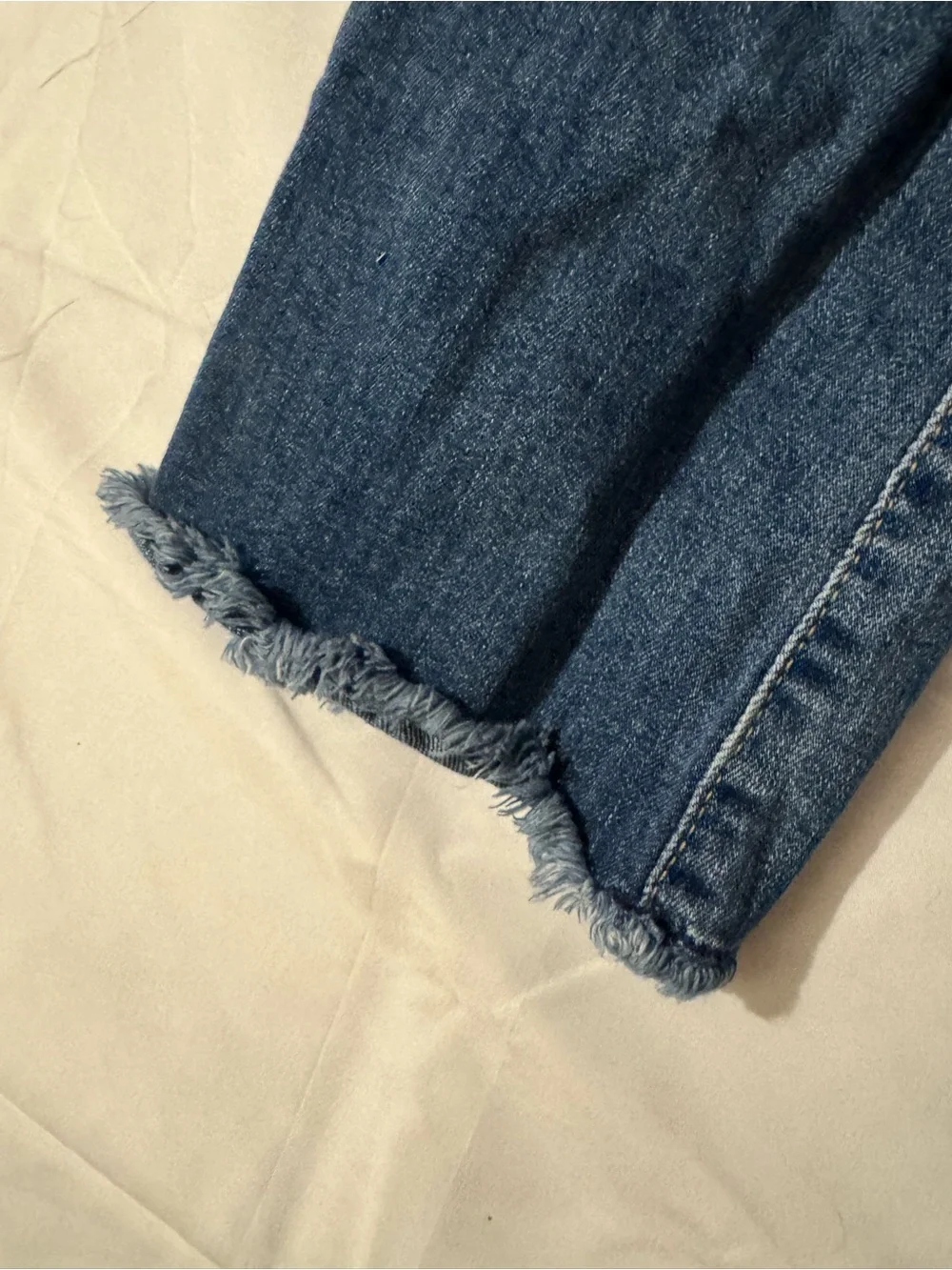 Cat & Jack Blue Flare Jeans with Distressed Knee
